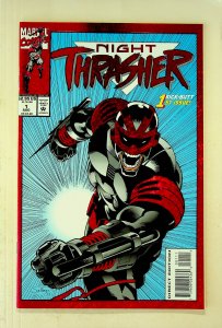 Night Thrasher #1 - Embossed Red Foil (Aug 1993, Marvel) - Near Mint