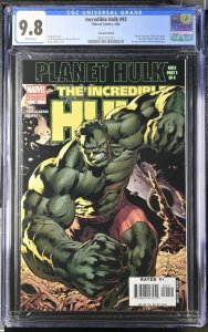 Incredible Hulk 92 Cgc 9.8 Variant Marvel 2006