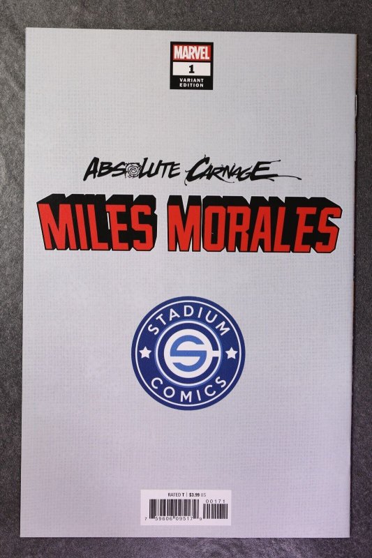 Absolute Carnage Miles Morales 1 Acclaim Homage Venom Variant Stadium Comics  