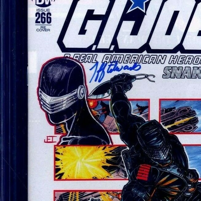 G.I. Joe #266 VARIANT CGC SS 9.8 signed ORIGINAL signed Snake Eyes Sketch NM/MT
