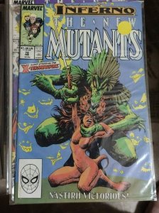 NEW MUTANTS  # 72 1988 marvel  inferno+ limbo magik  illyana darkchilde N'ASTIRH