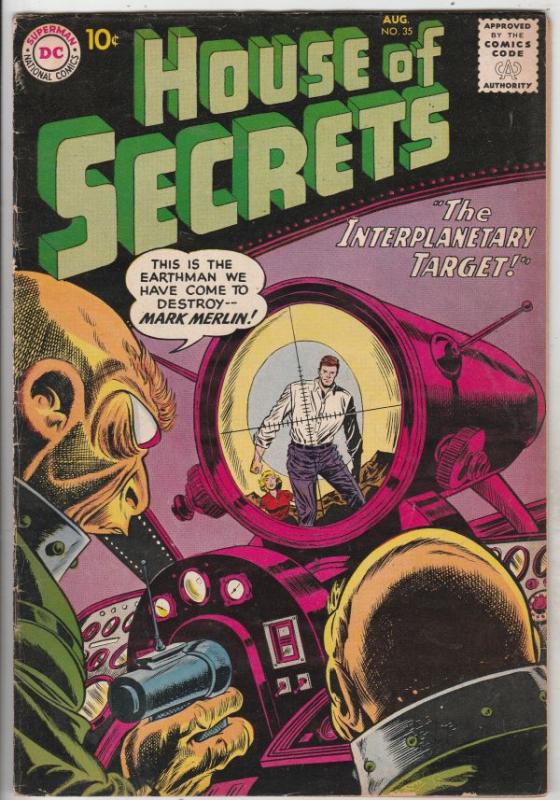 House of Secrets #35 (Aug-60) FN/VF Mid-High-Grade Mark Merlin