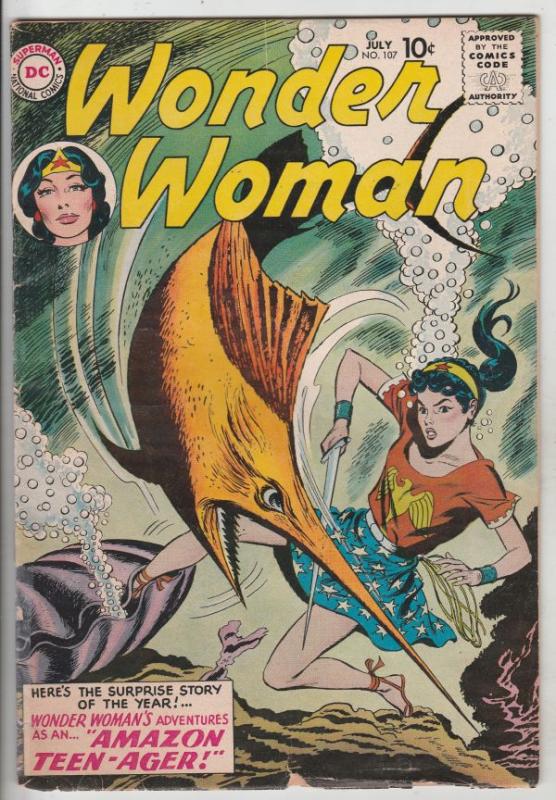 Wonder Woman #107 (Jul-59) VG+ Affordable-Grade Wonder Woman