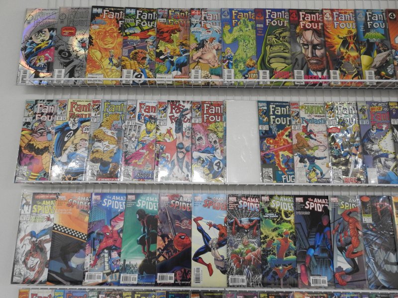 Huge Lot 200+ Comics W/ Fantastic Four, Spider-Man, Pitt+ Avg VF Condition!