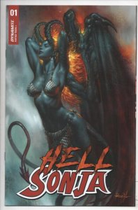HELL SONJA #1 A, NM, 2022, Red, Parrillo, Dynamite