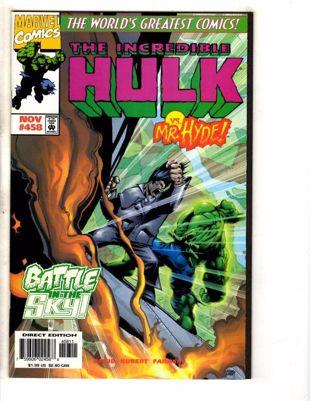 10 Incredible Hulk Marvel Comics # 450 451 452 453 454 455 456 457 458 459 TW47