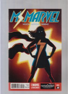 Ms. Marvel #2 - Matt Wilson Cover Art! (9.0/9.2) 2014