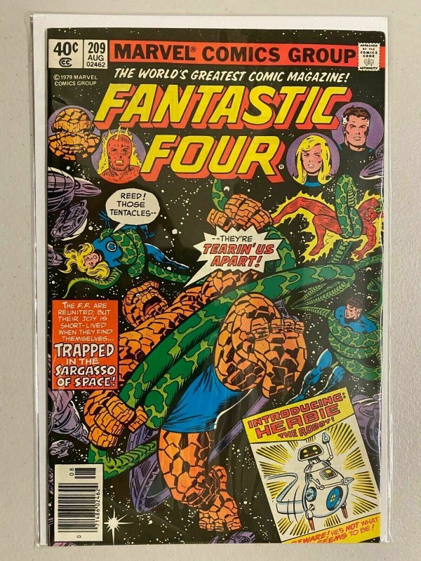 Fantastic Four #209 Newsstand 1st appearance of Herbie the Robot 8.5 VF+ (1979)
