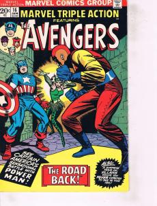 Lot Of 2 Marvel Comic Books Avergers #18 ad Marvel Triple Action #16 ON6
