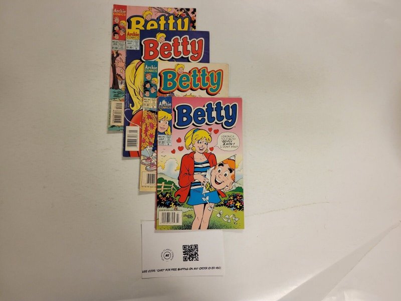 4 Betty Archie Comic Books #15 18 21 25 26 TJ28