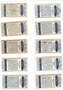 1915 Wills's Cigarettes - Military Motors Complete Set - (Grade VG+-EXMT) WH