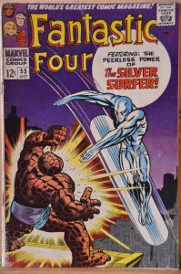 Fantastic Four #55 (1966) Silver Surfer!! Key Issue!