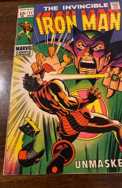 Iron Man #11 (1969)Mandarin unmasked mid higher grade