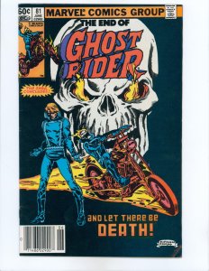 Ghost Rider #81 Newsstand Edition Death of Ghost Rider Final issue series finale