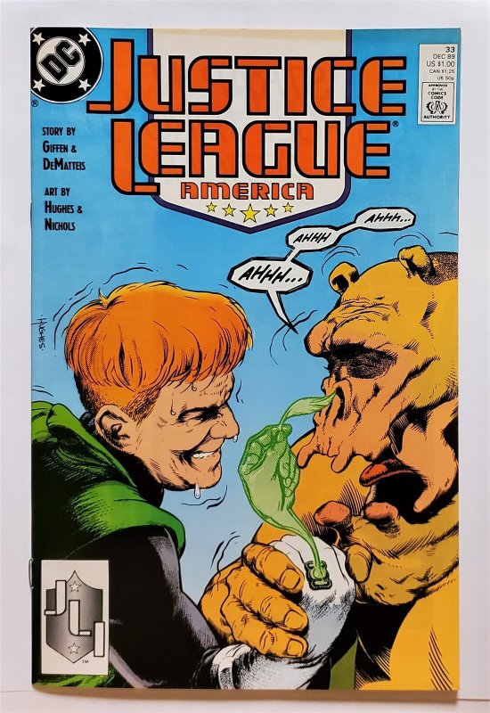 Justice League America #33 (Dec 1989, DC) 7.5 VF-