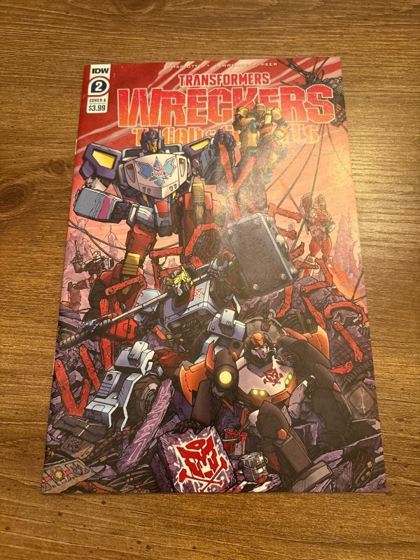 Lot Of 4 Transofmers Wreckers Tread & Circuits IDW Comic Books 1 2 3 4 NM 9 J430