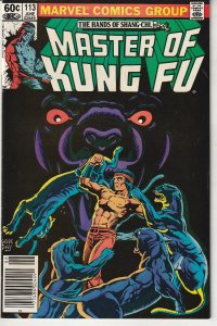 Master of Kung Fu #113 Newsstand Edition (1982)