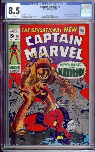 Captain Marvel #18 (Marvel, 1969) CGC 8.5