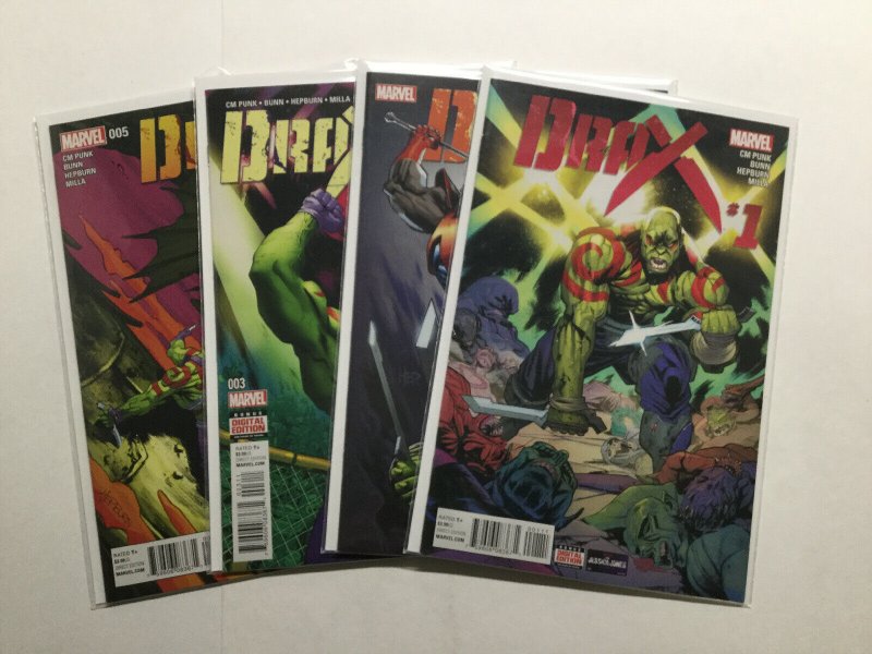 Drax 1 2 3 5 Lot Run Set Near Mint Nm Marvel