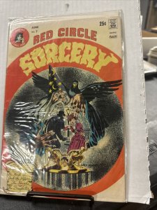 RED CIRCLE SORCERY # 7 /  FAWCETT 1974 
