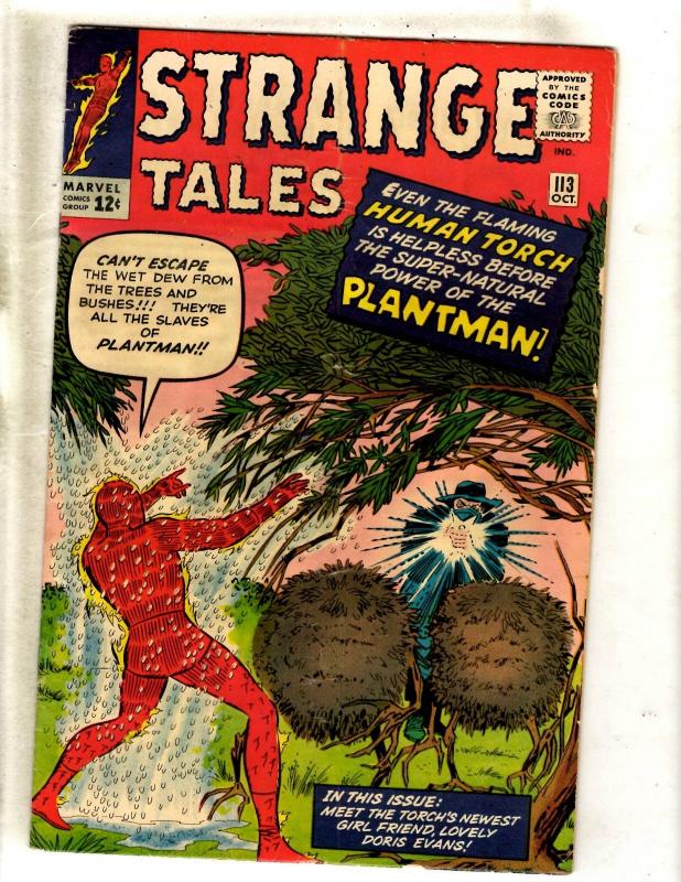 Strange Tales # 113 FN Marvel Comic Book Human Torch Fantastic Four Thing FM2