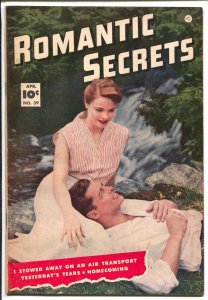Romantic Secrets #39 1953-spicy art-photo cover-final Fawcett issue-VF