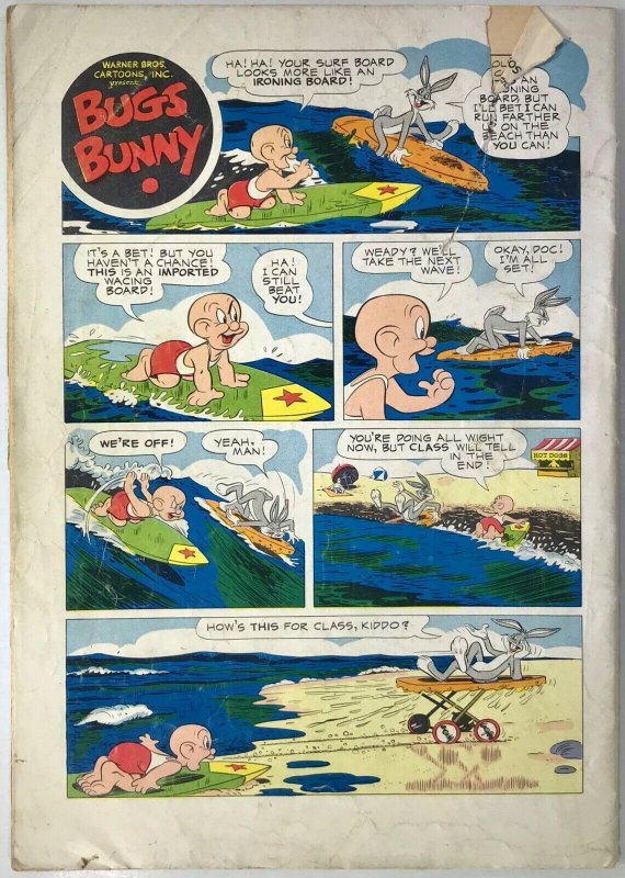 BUGS BUNNY IN THE MYSTERIOUS BUCKAROO Comic # 420 — 1952 Dell Comics Good Cond