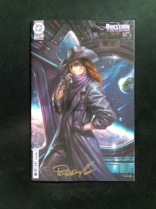 THE QUESTION ALL ALONG THE WATCHTOWER #2 DC 2024 SIGNED BY LUCIO PARRILLO W/COA