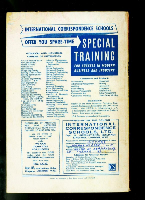 Thrilling Western November 1950- L Ron Hubbard- British Variant- VG 