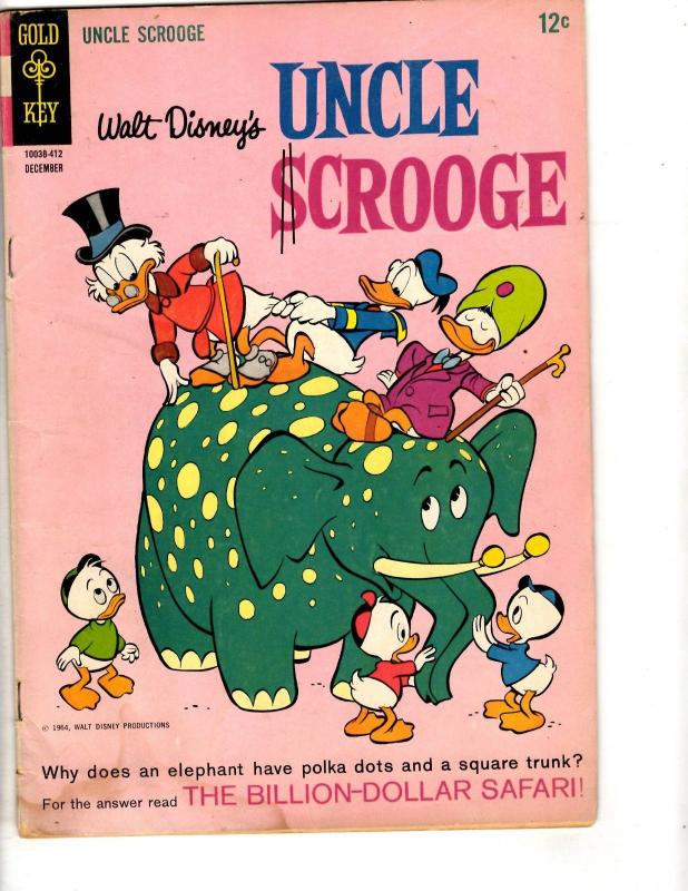 Walt Disney's Uncle Scrooge # 54 1964 Gold Key Comic Book Silver Age Mickey CA1