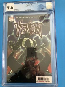 VENOM: #1 CG8 9.6 WHITE 1/17  MARVEL / CATES / STEGMAN COVER