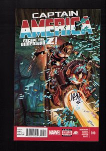 Captain America #10 - SIGNED BY JOHN ROMITA JR.! (8.5) 2013
