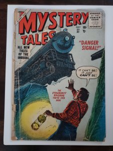 Mystery Tales 31 (1955) Lower grade Golden Age comic Cover barely hanging on