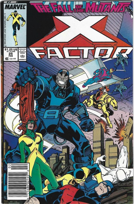 X-Factor #25 Newsstand Edition (1988)