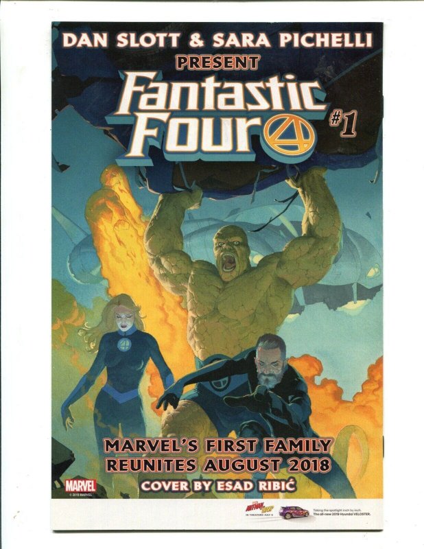 True Believers: Fantastic Four #1 -Signed by Joe Sinnott, Dr Doom (9.0/9.2) 2018