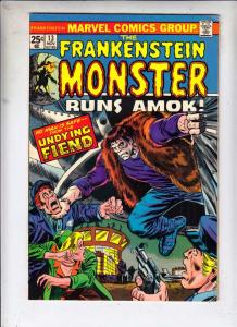 Frankenstein, the Monster of #13 (Nov-74) FN/VF Mid-High-Grade Frankenstein