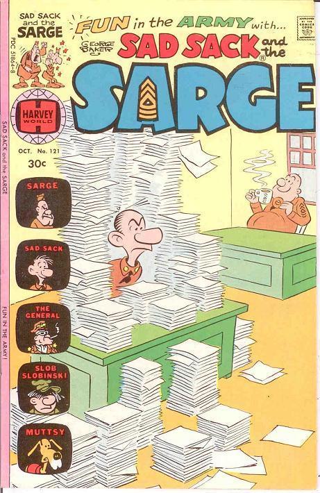 SAD SACK & THE SARGE (1957-1982) 121 FINE COMICS BOOK