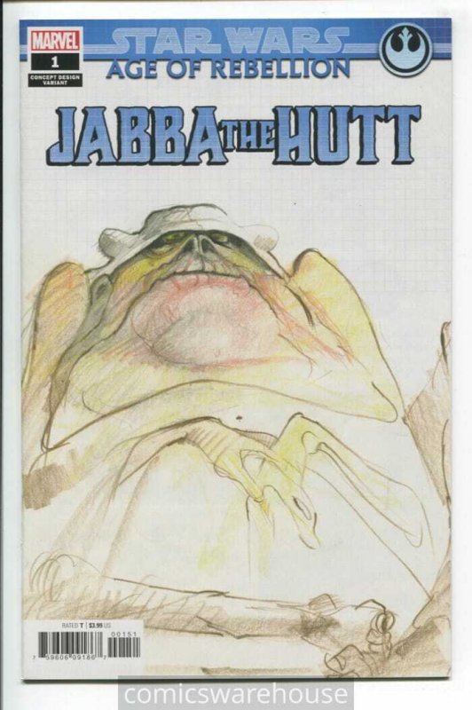 STAR WARS AOR JABBA THE HUTT (2019 MARVEL) #1 VARIANT CONCEPT NM BGPQJU