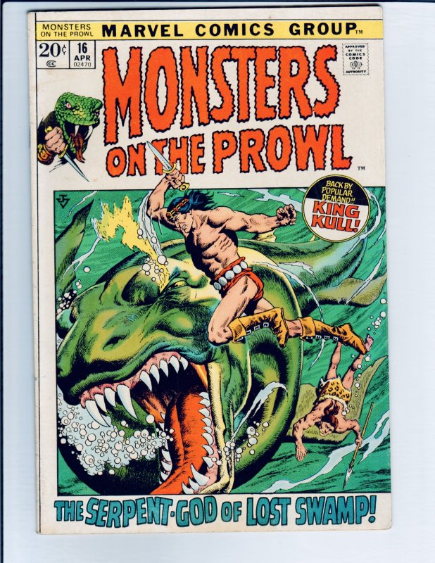 Monsters on the Prowl #16 (1972) F/VF