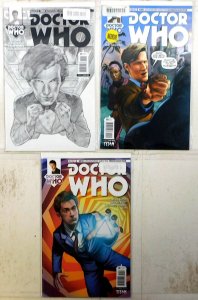 Doctor Who Lot 3 #Eleventh 1 E 1:25, 2 C 1:10, Tenth 14 A 2014 Titan Var Comics