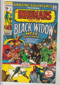 Amazing Adventures #6 (May-71) NM- High-Grade Black Widow, Inhumans