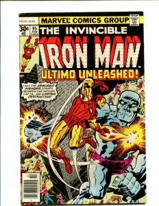 Iron Man #95 - Jack Kirby Cover Art! (6.0) 1977