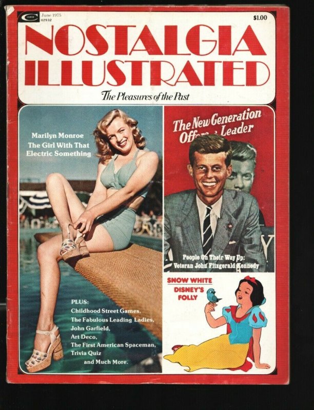 Nostalgia Illustrated 6/1975-Marvel-Marilyn Monroe-JFK-Snow White cover & sto...