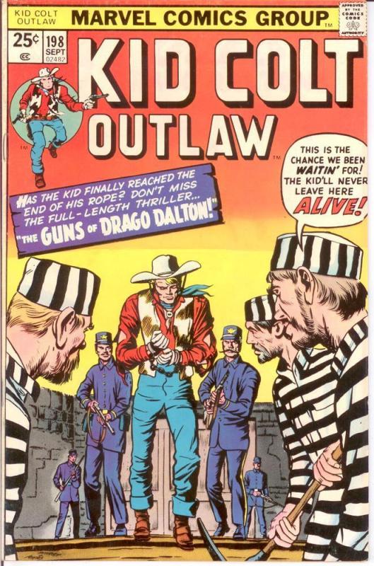 KID COLT OUTLAW 198 VF Sept. 1975 COMICS BOOK