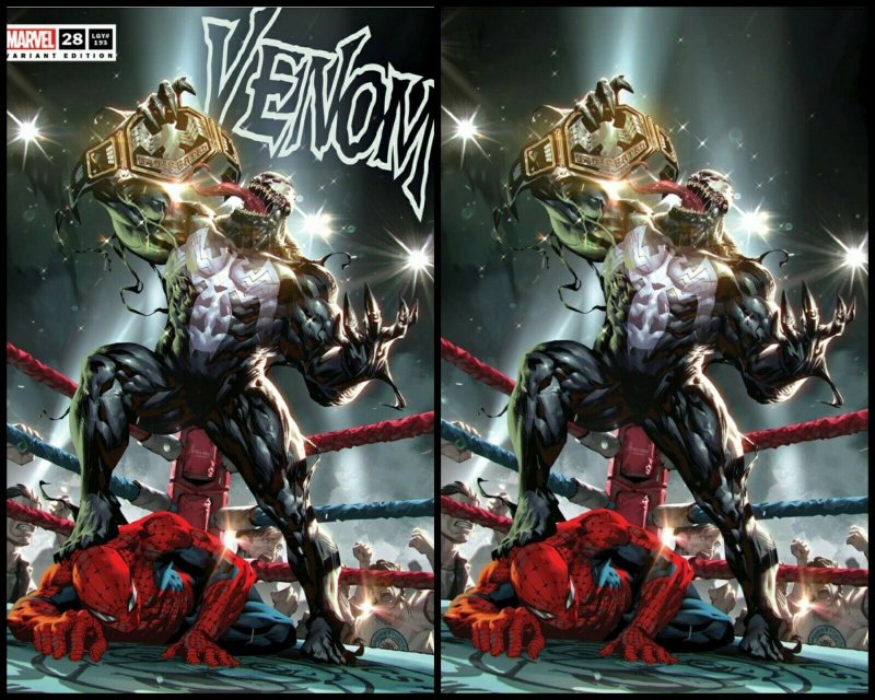 ? VENOM 28 KAEL NGU WWE WRESTLING VARIANT SET NM SPIDER-MAN CARNAGE KNULL VIRUS