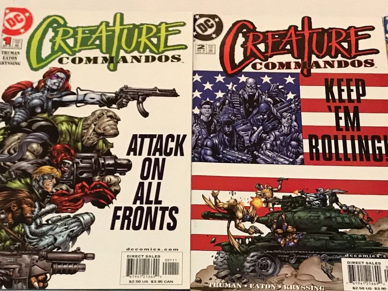 CREATURE COMMANDOS#1-8 NM LOT 2000  DC COMICS 