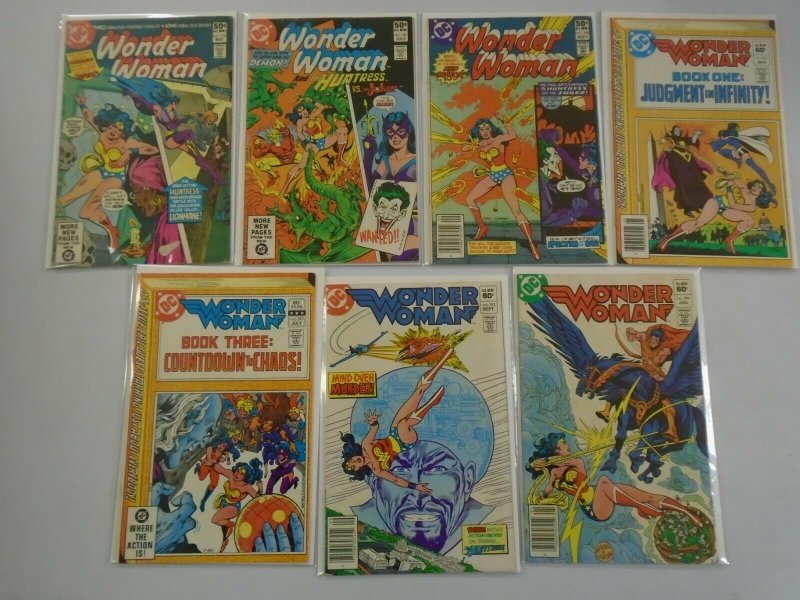 Wonder Woman lot 7 different from #279-299 avg 6.0 FN (1981-83 1st Series)