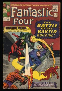 Fantastic Four #40 VG+ 4.5 Doctor Doom Appearance! Daredevil!