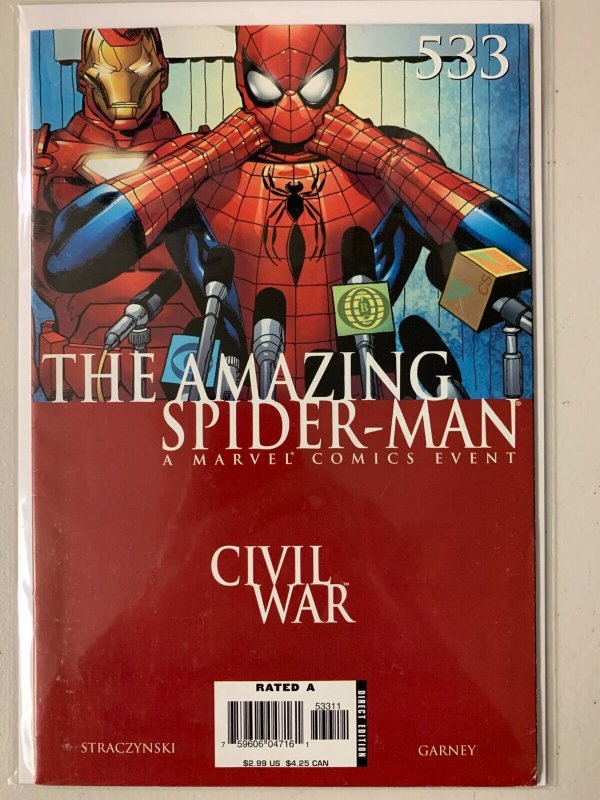 Marvel Amazing Spider-Man #533 Unmasked Civil War 6.0 FN (1998)