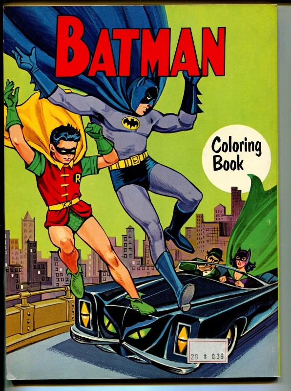 Batman Coloring Book #1002 1967-Whitman-Robin-Catwoman-unused-VF